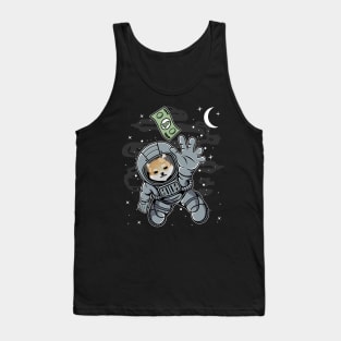 Astronaut Reaching Dogelon Mars ELON Coin To The Moon Crypto Token Cryptocurrency Blockchain Wallet Birthday Gift For Men Women Kids Tank Top